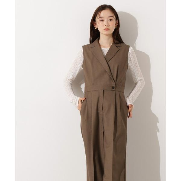 オールインワン 「PS/低身長サイズ」テーラードジャンプスーツ レディース