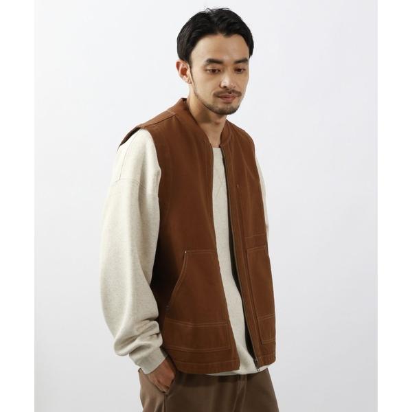 ベスト ジレ オーバーダイワークベスト メンズ