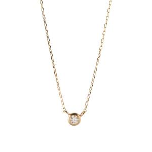 ete（エテ） ネックレス K10MPG ミストピンク ホワイトトパーズ