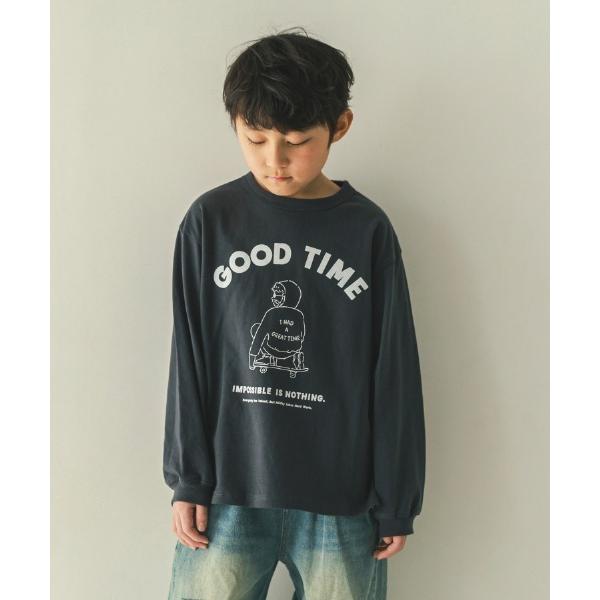 tシャツ jeans-b/ジーンズベー GOOD TIME　ロングＴシャツ キッズ 子供服 男の子 ...