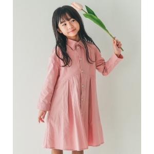 ワンピース NHT/エヌエイチティー タックシャツワンピース キッズ 子供服 女の子