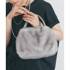 ショルダーバッグ バッグ 「cache cache(カシュカシュ)」ミンク風エコファー2wayボストン レディース