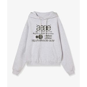 aeae パーカー WEB LOGO CROP HOOD ZIP UP レディース メンズ
