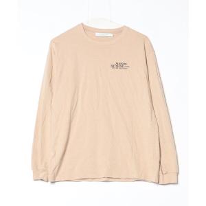 「Maison Kitsune」 長袖Tシャツ X-SMALL ベージュ メンズ