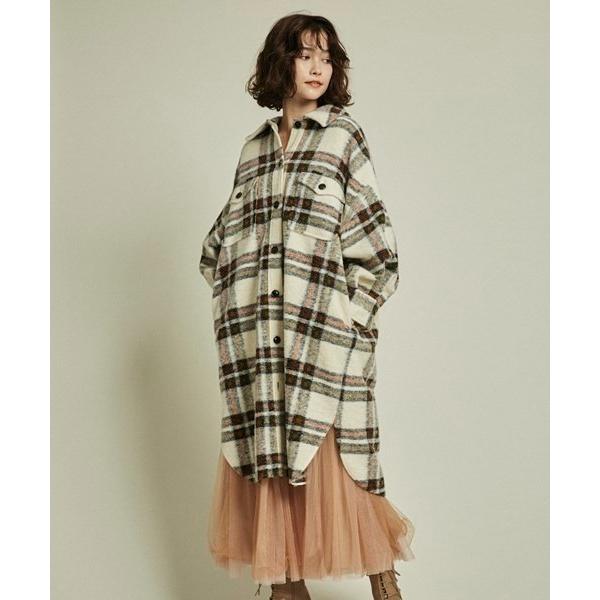 「LILY BROWN」 ステンカラーコート FREE オフホワイト レディース