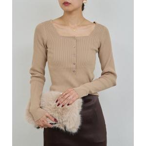 SEEALL ニット 「 SEEALL / シーオール 」ROLL UP SLEEVE SWEATER