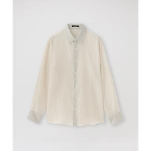 シャツ シアーアブストラクトジャガードシャツ メンズ