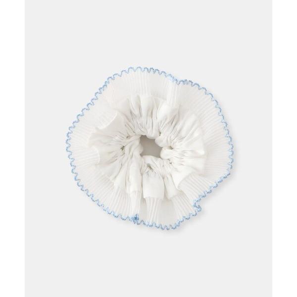 シュシュ 配色スカラップシュシュ