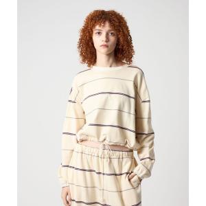 6 tシャツ Tシャツ 「6(ROKU)」コットン ボーダー ロングスリーブT