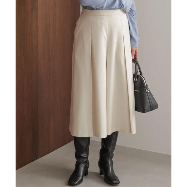 パンツ ハンサムツイルキュロット パンツ レディース