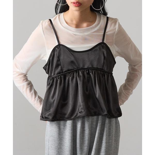 キャミソール 「MAGASIN DE MODE Onjna」サテン ビスチェキャミソール DTK