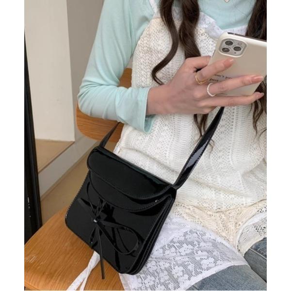 ショルダーバッグ バッグ スクエアリボンボディバッグ レディース