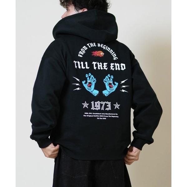 パーカー 「限定」SANTACRUZ/サンタクルーズ フルジップパーカー バックプリント 50225...