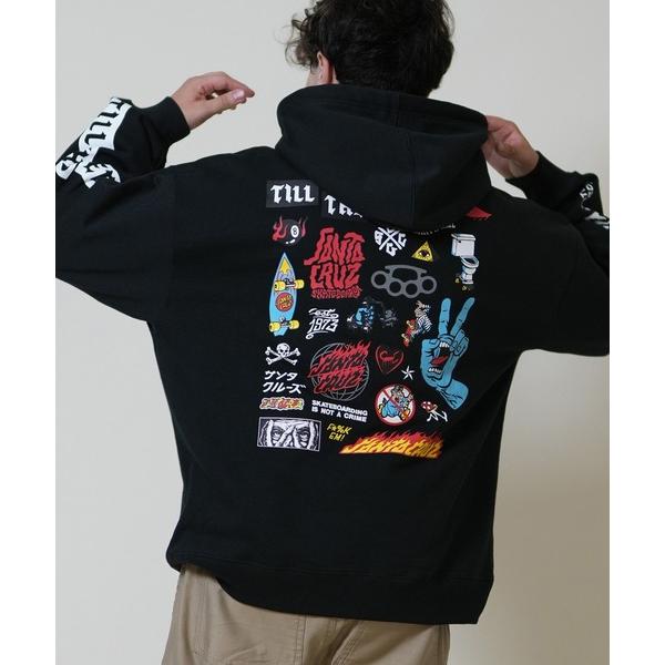 パーカー 「限定」SANTACRUZ/サンタクルーズ プルオーバーパーカー バックプリント 5022...
