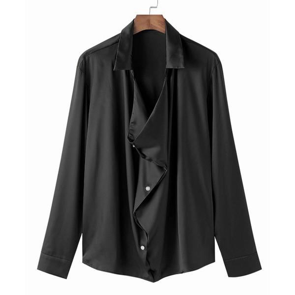 シャツ ACPERIENCE ドレープ ルーズ プルオーバーシャツ メンズ レディース