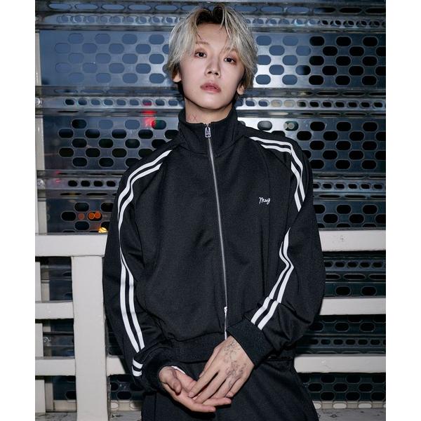 ブルゾン アウター 「SET-UP着用可能」コンパクトダブルジップラインジャージトラックジャケット ...