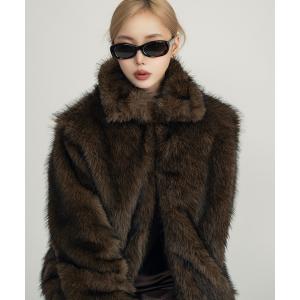 コート アウター Killin’ me good - 2wayスタンドカラーファーコート made in INTER FACTORY レディース