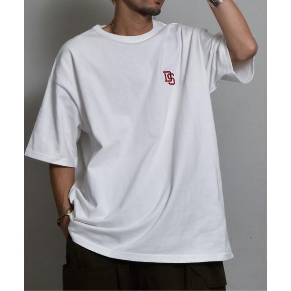 tシャツ ヘビーオンスワンポイントロゴ刺繍 半袖Ｔシャツ メンズ