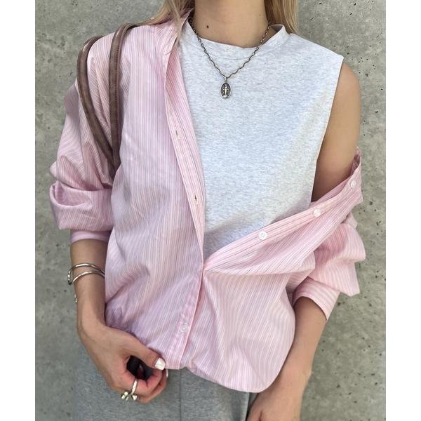 tシャツ STRIPE INVERSION SHIRT TOP レディース