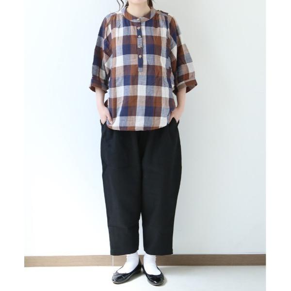 パンツ dgy デコカンパニー リネン テーパードパンツ レディース