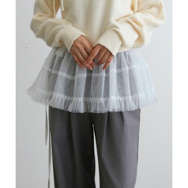 スカート レイヤード巻きスカート