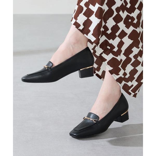 ローファー メタリックラインビット ヒール ローファー /52301 レディース