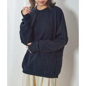 トレーナー スウェット 「narifuri」マルチワッフルクルーネックスウェット NF1173 メンズ レディース