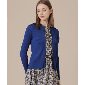 カーディガン ブライトレーヨンニットカーディガン レディース