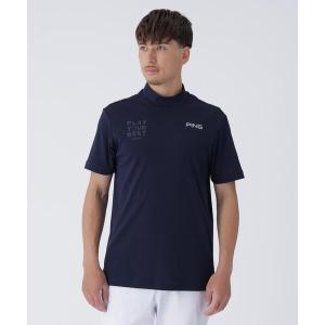 PING（ピン） シャツ 「PING APPAREL」ドットメッシュハーフジップ
