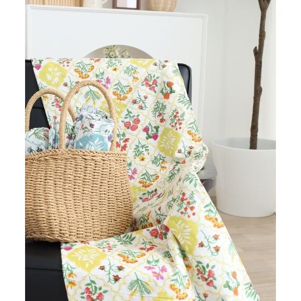 ベッド 寝具 マルチクロス レースフラワー