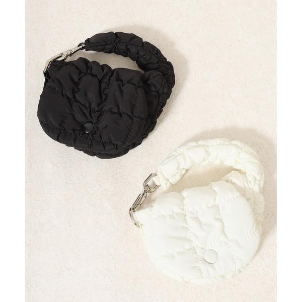 チャーム ふわふわキルティング ミニバッグチャーム レディース