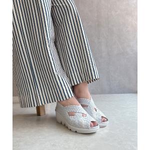 スニーカー ゴムゴム美脚ウエッジスニーカー レディース