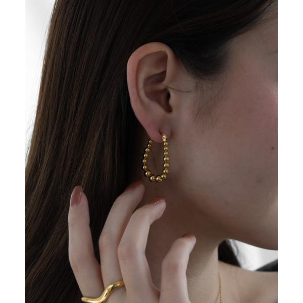 ピアス 金属アレルギー対応 つぶつぶボールフープピアス レディース