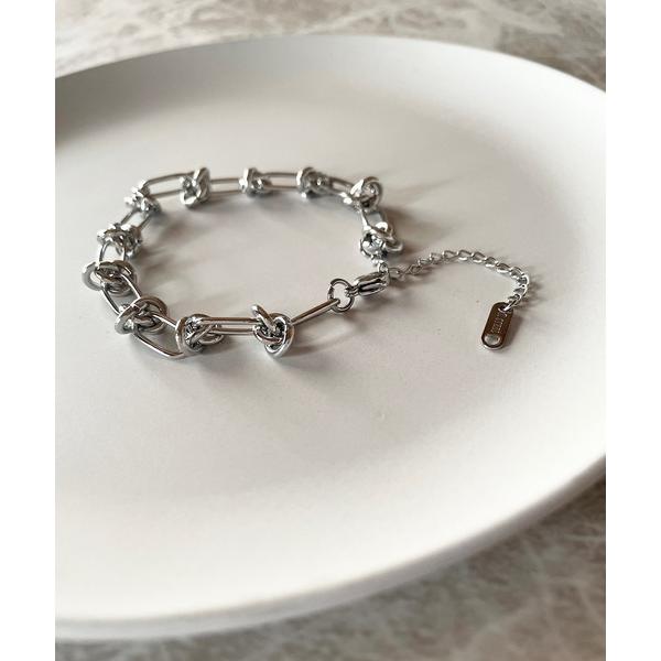 ブレスレット 金属アレルギー対応 サージカルステンレス/316L コネクトチェーンステンレスブレスレ...