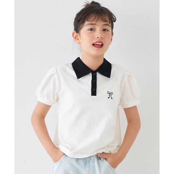 ポロシャツ キッズ　パフスリーブポロTシャツ キッズ 子供服 女の子