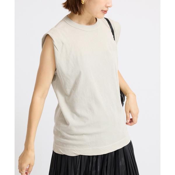 tシャツ 「追加」ATON/エイトン FRESCA SINGLE JERSEY ノースリーブ レディ...