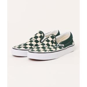 スニーカー VANS ヴァンズ CLASSIC SLIP-ON スリッポン VN000DAHEME VANS CHK EMERAL メンズ