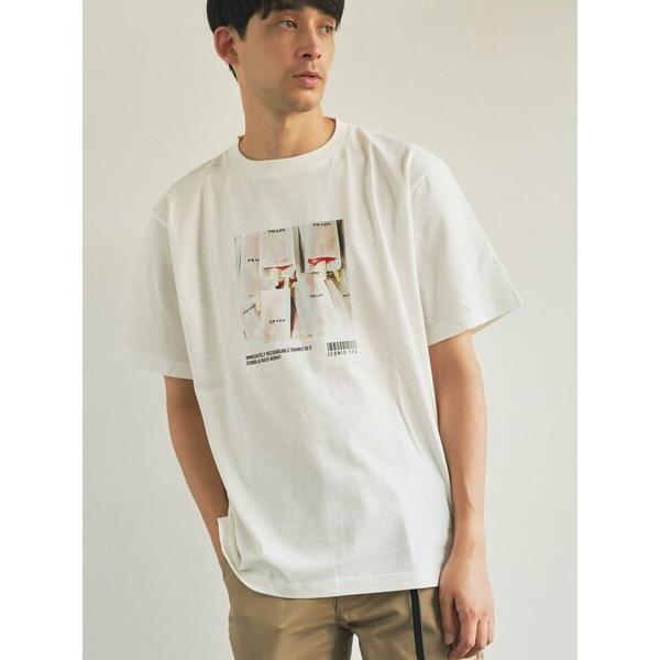 tシャツ 「TRANSITION」シルケット加工天竺 プリントTシャツ ICONIQ別注Wネーム メ...