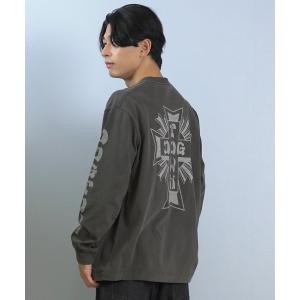 DOGTOWN（ドッグタウン） クロスロゴ 長袖 Tシャツ ロンT オールド