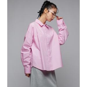 ブラウス シャツ シンプルカラーシャツ/オーバーシャツ レディース