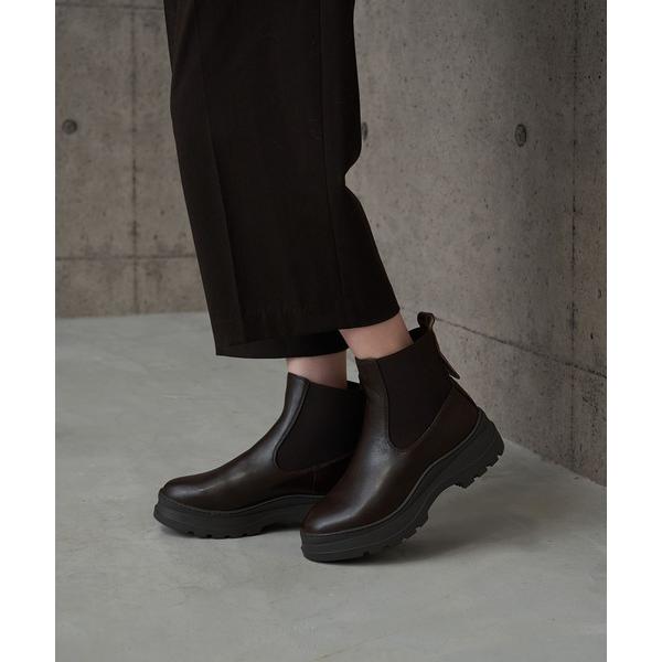 ブーツ 厚底サイドゴアブーツ レディース