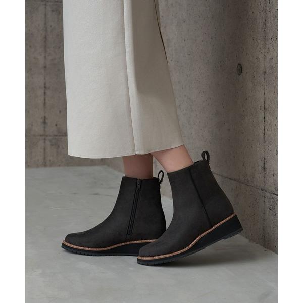 ブーツ スノーシューズ 「レイン・スノー対応」ウエッジヒールショートブーツ レディース