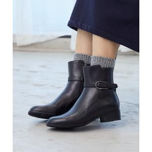 ブーツ 「WEB限定」ベルトデザインミドルブーツ レディース