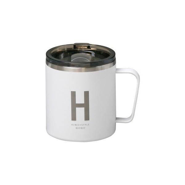 タンブラー アルファベット フタ付ストレートマグ