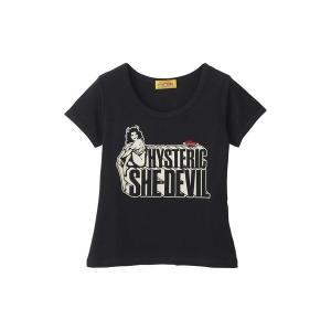 tシャツ 半袖 SHE DEVIL HEART刺繍 チビTシャツ レディース