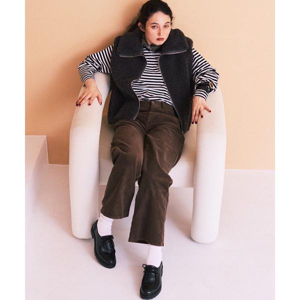 パンツ 「Healthy Denimコラボ」コーデュロイセミワイド レディース