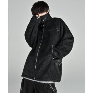 ブルゾン アウター Bear piping shaggy blouson/ベアーパイピングシャギーブルゾン メンズ レディース