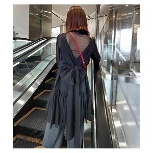 ブラウス シャツ オーガンザバックボウディテールトップ / Organza Back-Bow Detail Top レディース