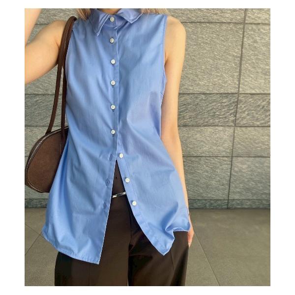 ブラウス シャツ スリーブレスシャツwワイヤーディテーリング / Sleeveless Shirt ...