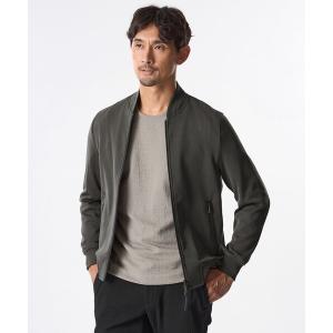 ブルゾン アウター 針抜きポリエステルライトブルゾン メンズ